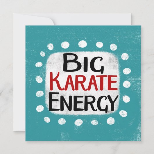Carte de voeux Big Karate Energy (Devant)