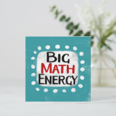 Carte de voeux Big Math Energy (Debout devant)
