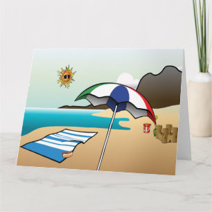 Carte de voeux BIG Vacances Plage