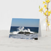 Carte de voeux Big Wave, devis biblique (Fleur jaune)