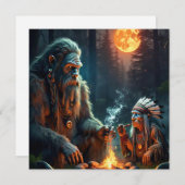 Carte de voeux Bigfoot et Chief Moonlit Forest (Devant / Derrière)