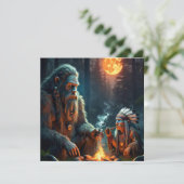 Carte de voeux Bigfoot et Chief Moonlit Forest (Debout devant)