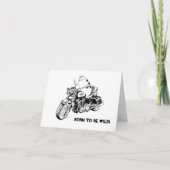 Carte de voeux Biker Kitty (Devant)