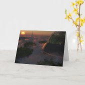 Carte de voeux Biodome (Fleur jaune)