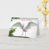 Carte de voeux Bird Happy Birthday Sister (Fleur jaune)