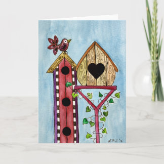 Carte de voeux Bird House