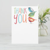 Carte de voeux Birdie Flat Merci (Debout devant)