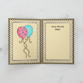 Carte de voeux Birthday Monkey (Intérieur)