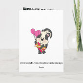 Carte de voeux Birthday Skunk (Dos)