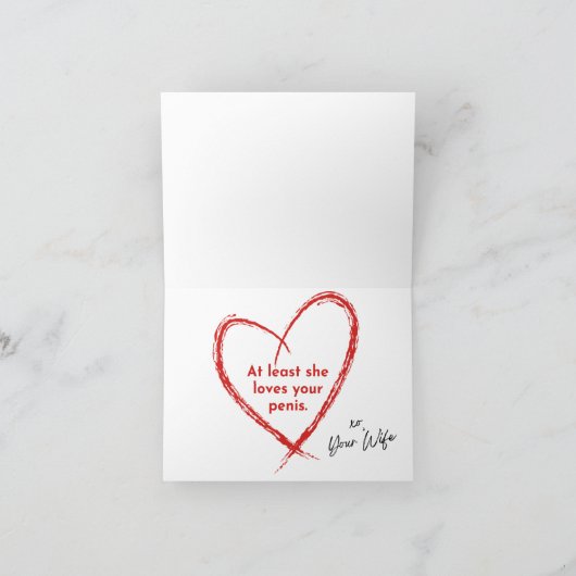 Carte de voeux BITCHY WIFE (Intérieur)