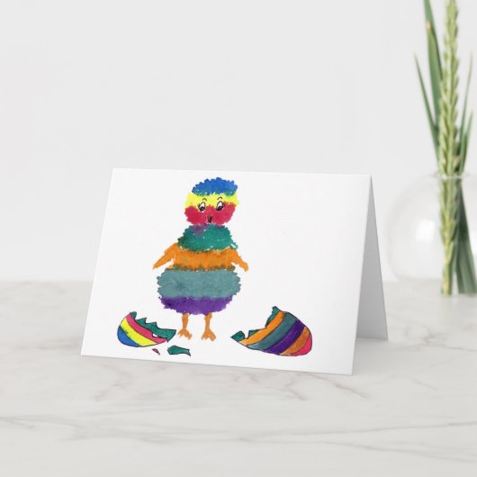 Carte de voeux Bitty rayée (Devant)