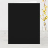 Carte de voeux Black BIG (Fleur jaune)