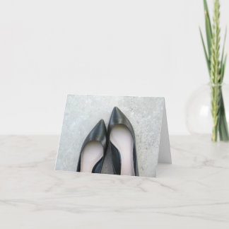 Carte de voeux Black Chaussures