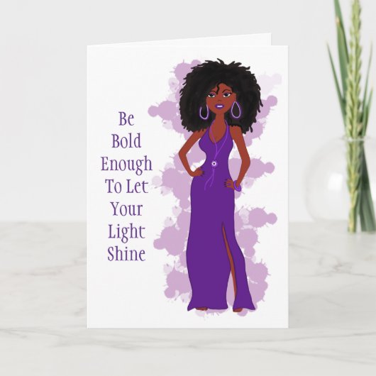 Carte de vœux Black Girl Magic (Devant)
