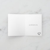 Carte de voeux Black Love Infinity (Intérieur)