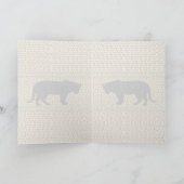 Carte de vœux Black Panther, Léopard / Note (Intérieur)