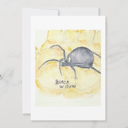 Carte de vœux Black Widow (Devant)