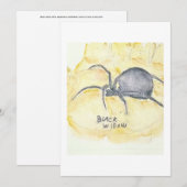Carte de vœux Black Widow (Devant / Derrière)