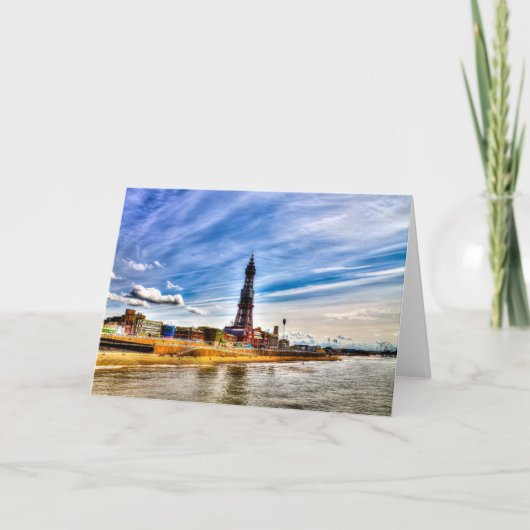 Carte de voeux Blackpool Tower (Devant)