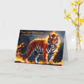 Carte de vœux Blake Tyger ! Tyger ! (Fleur jaune)