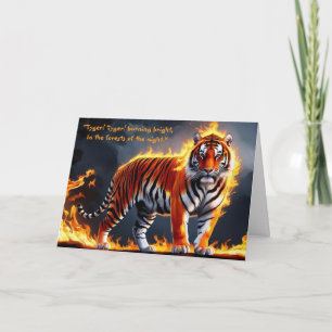 Carte de vœux Blake Tyger ! Tyger !