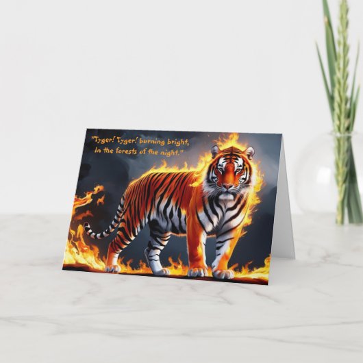 Carte de vœux Blake Tyger ! Tyger ! (Devant)