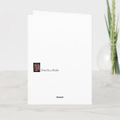 Carte de voeux blanc "Bella" (Dos)