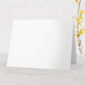 Carte de voeux Blanc BIG (Fleur jaune)