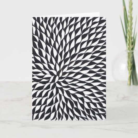 carte de voeux blanc et noir (Devant)