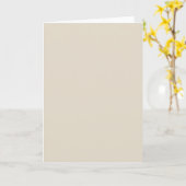 Carte de vœux blanc os (Fleur jaune)