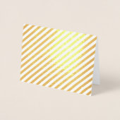 Carte de voeux blanche à bande d'huile d'or ou d'a (Devant)