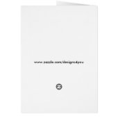 Carte de voeux blanche Aqua (Dos)