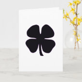 Carte de voeux blanche Black Clover (Fleur jaune)