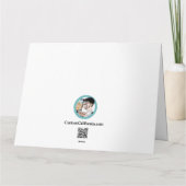 Carte de voeux blanche de Californie du Sud (Dos)