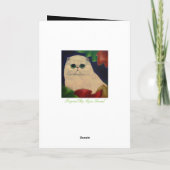 Carte de voeux BLANCHE de CAT de PERSE de (Dos)