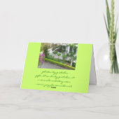 Carte de voeux blanche de cottage (Dos)