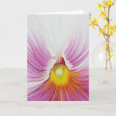 Carte de voeux blanche de pensée (Fleur jaune)