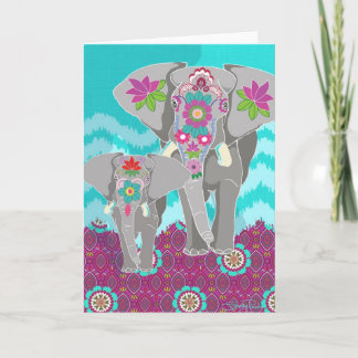 Carte de voeux blanche du festival Elephant