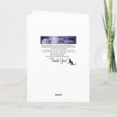 Carte de voeux blanche Imaginaire Dragon vert (Dos)