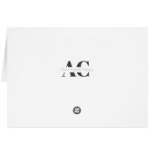 Carte de voeux blanche inspirée par la nature (Dos Horizontal)