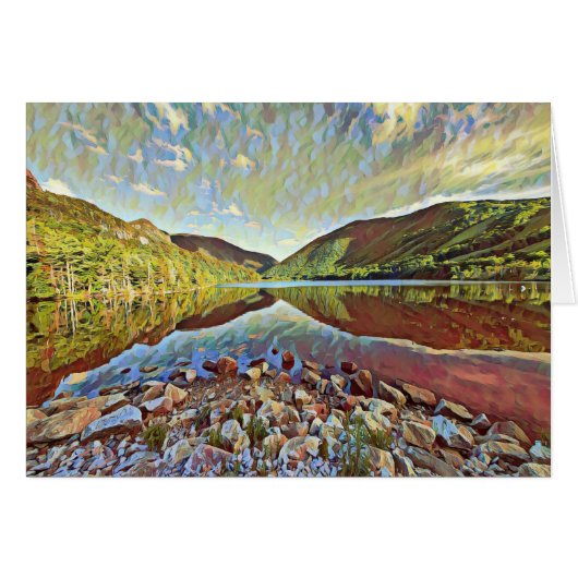 Carte de voeux blanche inspirée par la nature (Devant horizontal)