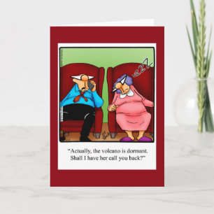 Carte de voeux blanche pour Humour "Garder le cont