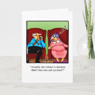 Carte de voeux blanche pour Humour "Garder le cont