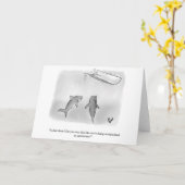 Carte de voeux blanche pour Humour marketing profe (Fleur jaune)