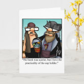 Carte de voeux blanche pour Humour pirate amusant (Fleur jaune)