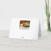 Carte de voeux blanche pour les cookies italiens (Dos)