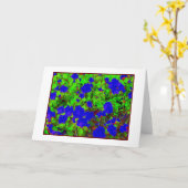 Carte de voeux blanche "Rhododendron Abstrait" (Fleur jaune)