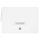 Carte de voeux blanche Sunset Kolob Réservoir Utah (Dos Horizontal)