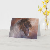 Carte de voeux blanche WindStalker (Fleur jaune)