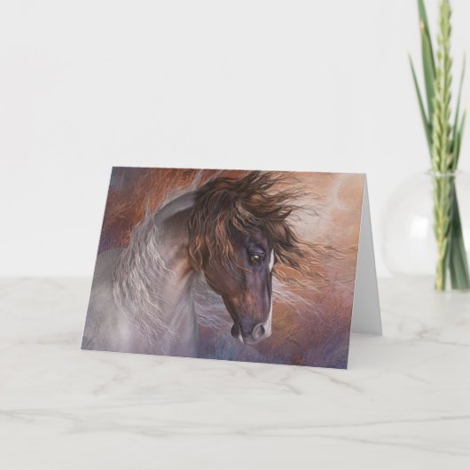 Carte de voeux blanche WindStalker (Devant)